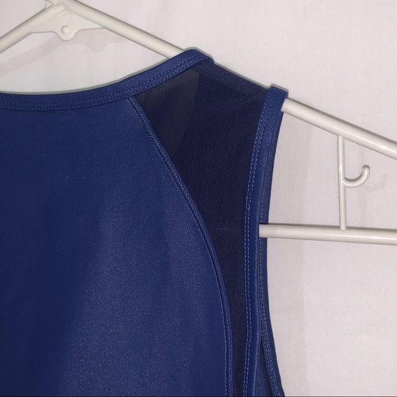 Good American The Power Zip Sports Bra Blue NWT - Picture 7 of 9